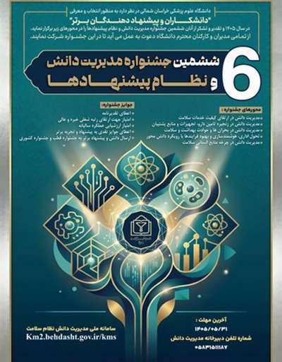 جشنواره مدیریت دانش و نظام پیشنهادها